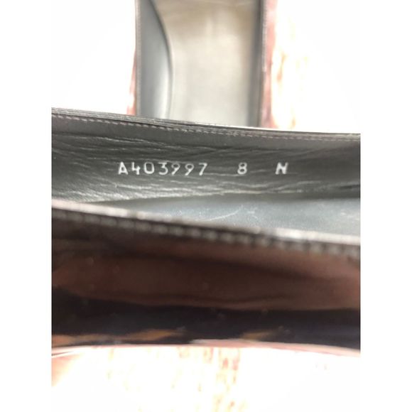 Stuart Weitzman Patent Peep Toe‎ Buckle Flats - Picture 6 of 8